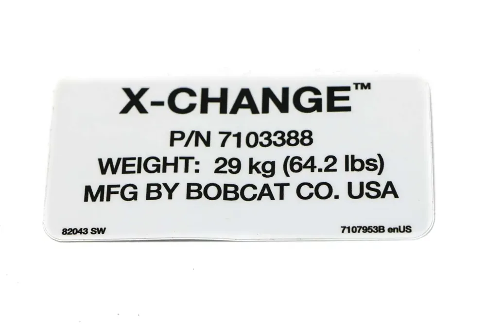 7107953 — DECAL X-CHANGE