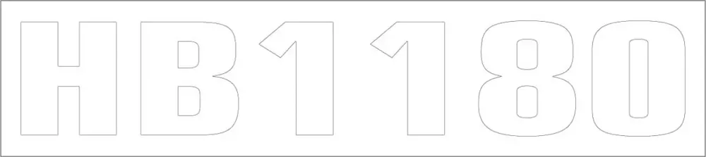 7115517 — DECAL MODEL HB1180