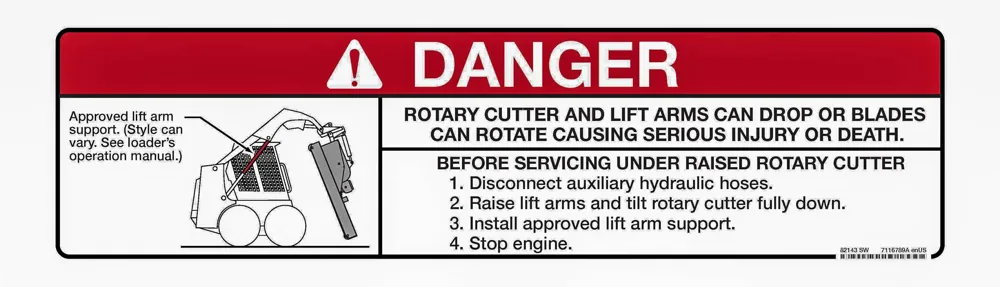 7116789 — DECAL DANGER SERVICE
