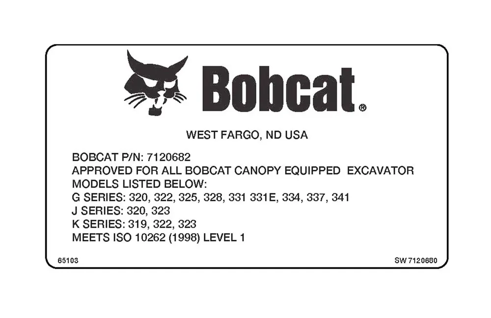 7120680 — DECAL SPCL AP CAB