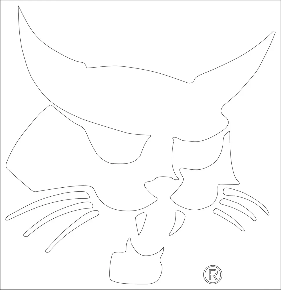 7127235 — DECAL BOBCAT HEAD