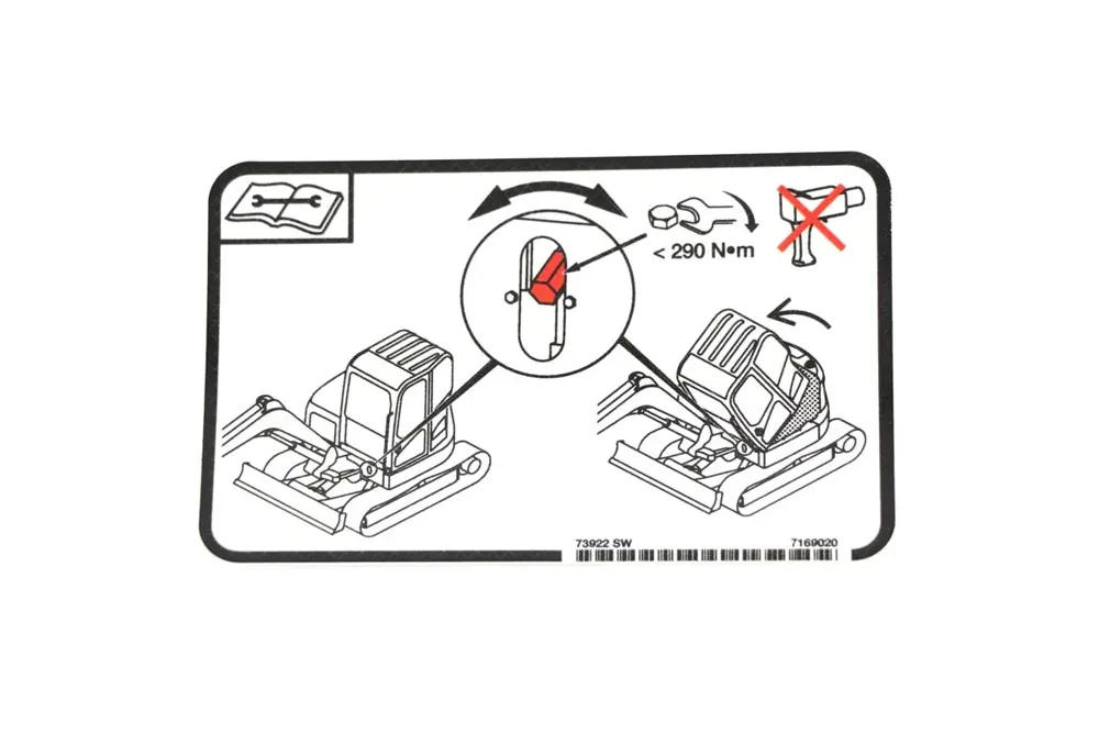 7169020 — DECAL, CAB TILT