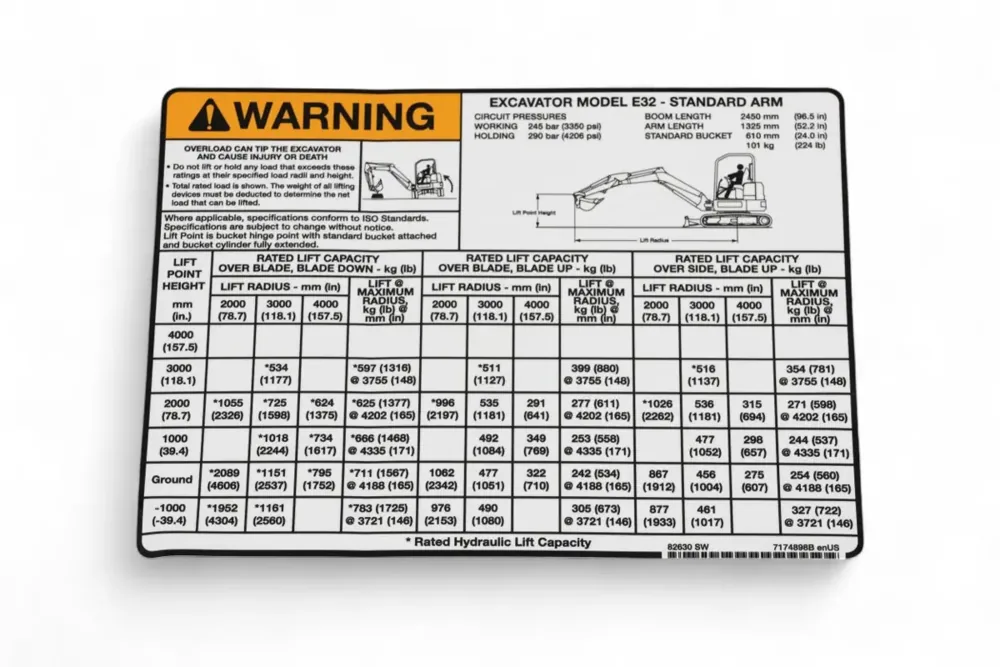 7174898 — DECAL LIFT CAPACITY