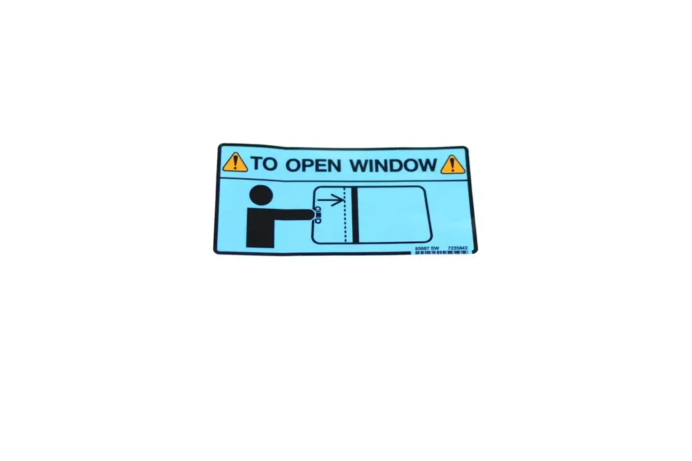 7235842 — DECAL, WINDOW