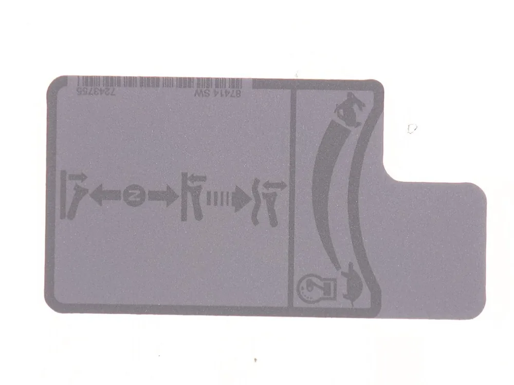 7243755 — Decal, Throttle