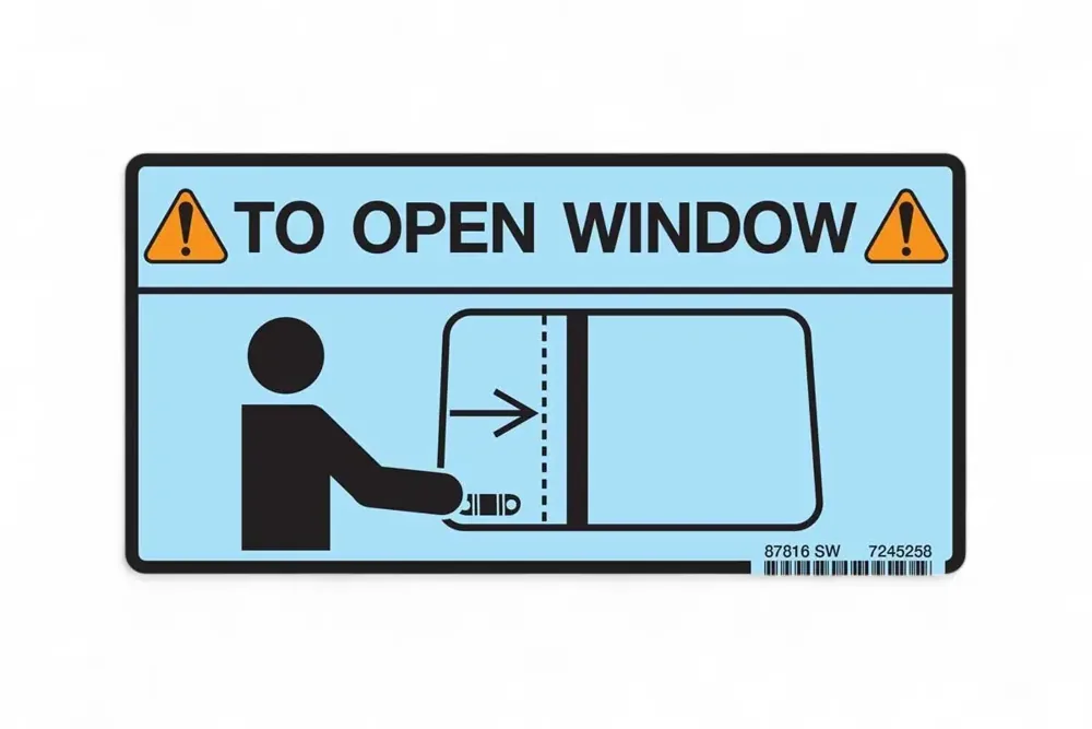 7245258 — DECAL, WINDOW SIDE