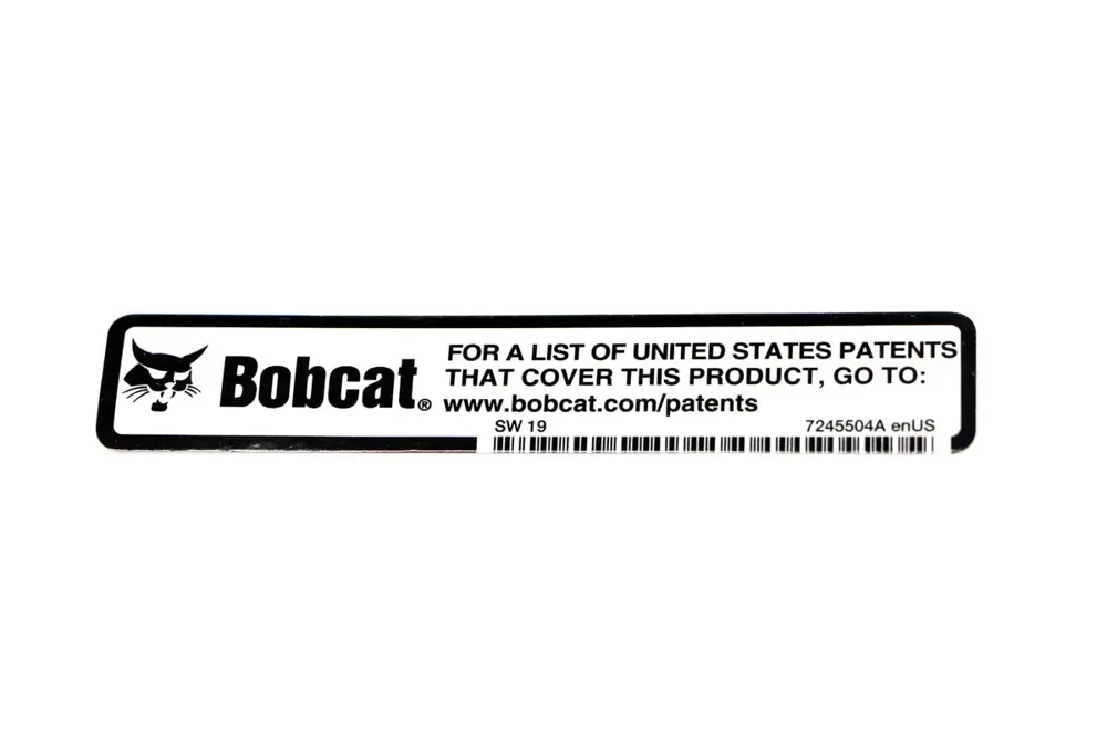 7245504 — LABEL-PATENT,BOBCAT.COM