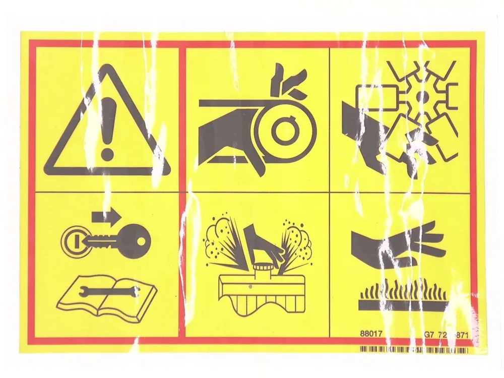 7245871 — Decal, Engine Safety
