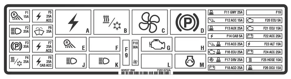 7251372 — DECAL, FUSE