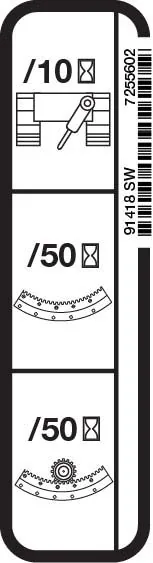 7255602 — Decal, Remote Grease