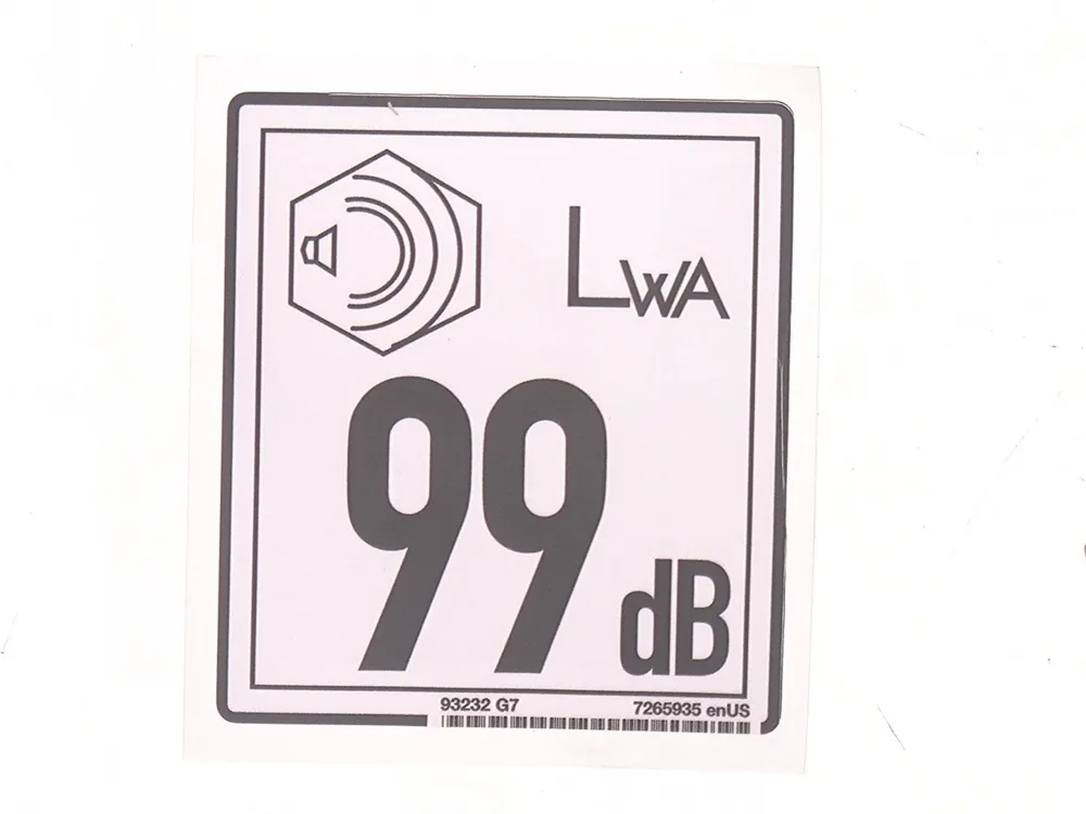 7265935 — Decal, Sound Power
