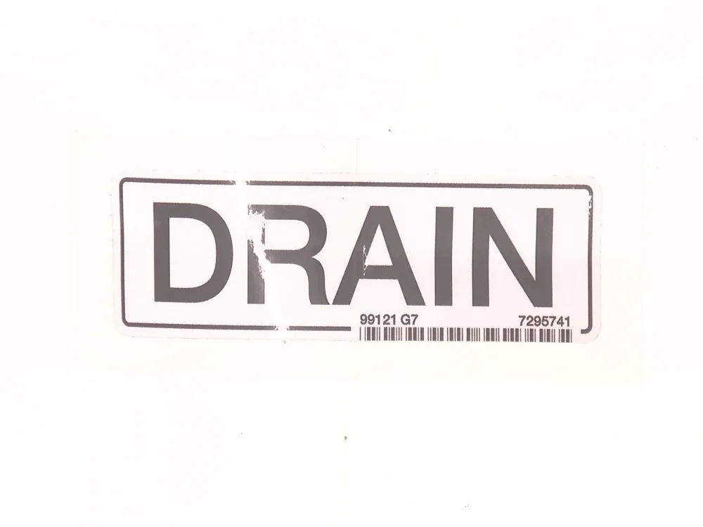 7295741 — Decal, Drain
