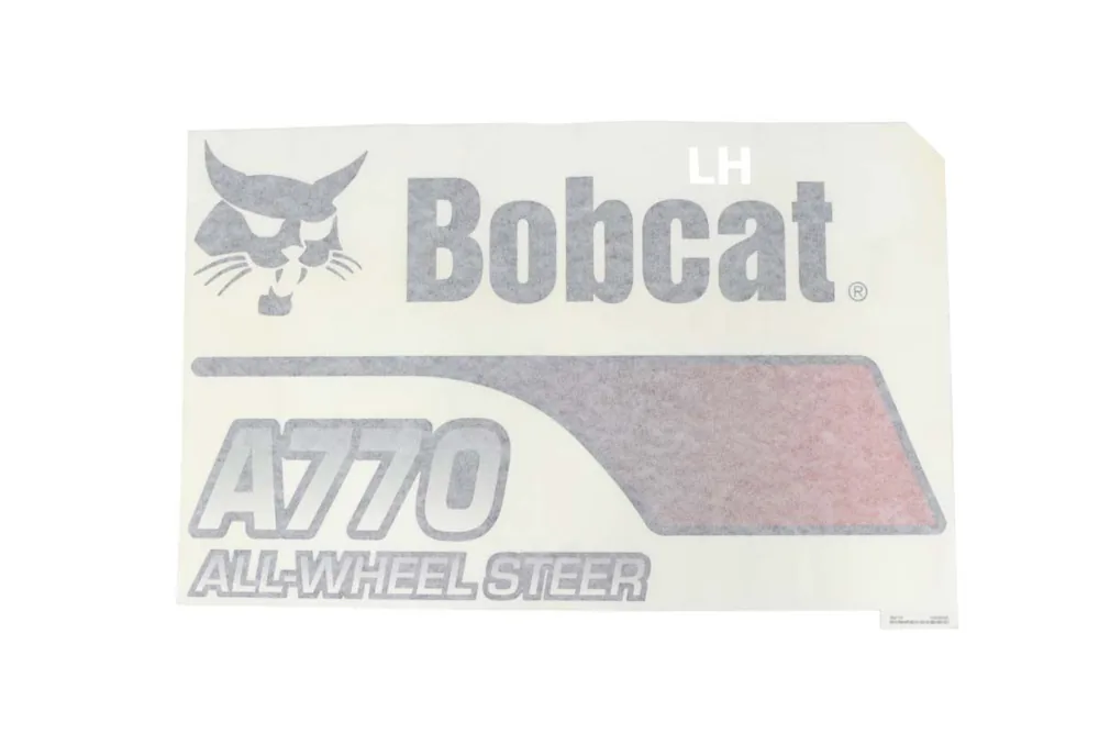 7302606 — DECAL UPRIGHT A770 Left-hand