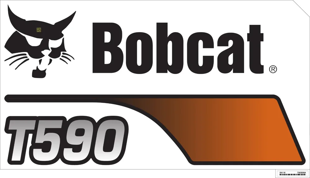 7302836 — DECAL UPRIGHT T590 LH