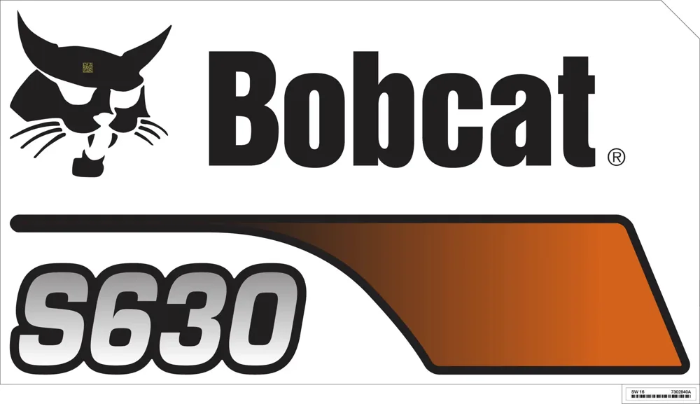 7302840 — DECAL UPRIGHT S630 LH
