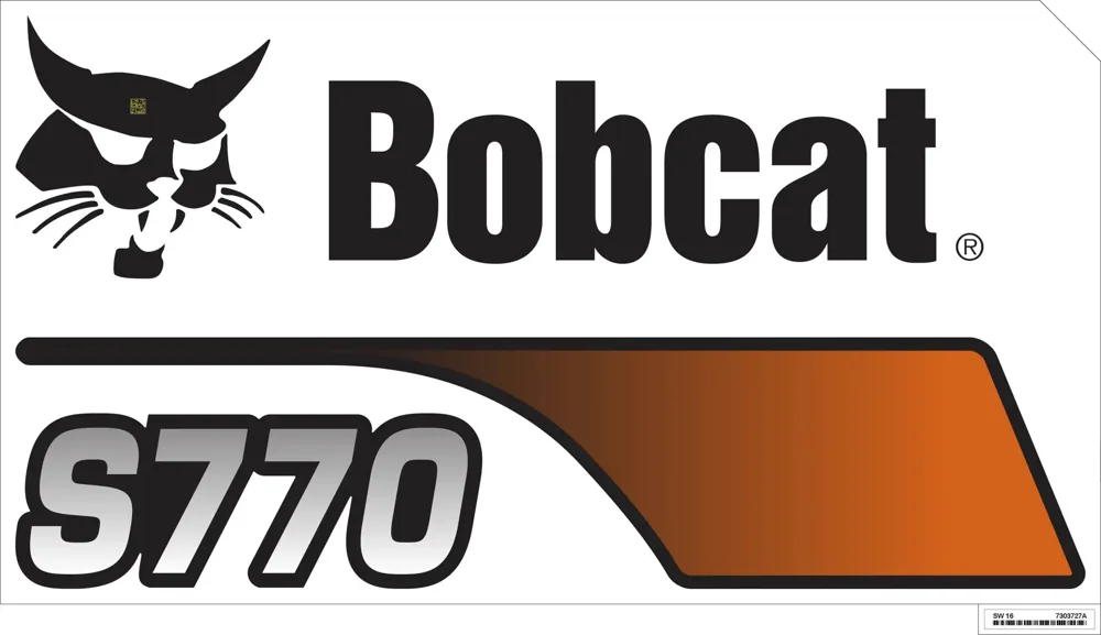 7303727 — DECAL UPRIGHT S770 LH